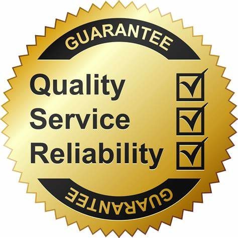 A Quality, Service and Reliability Guarantee Emblem